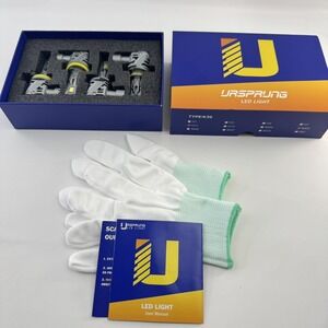 Ursprung Upgraded H11/H9/H8 9005/HB3 LED Headlight Bulbs Combo 50000LM